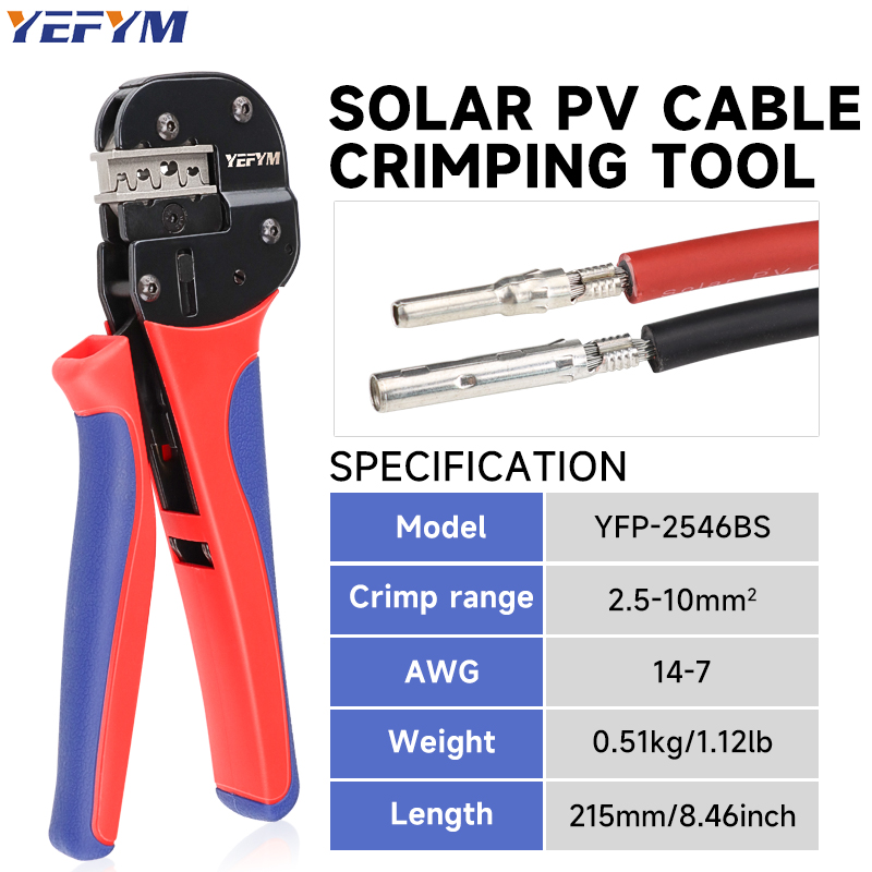 Mc4 Crimping Tool - Strumento di crimpatura solare per MC2.5/4/6/10mm2(20-7AWG)PV