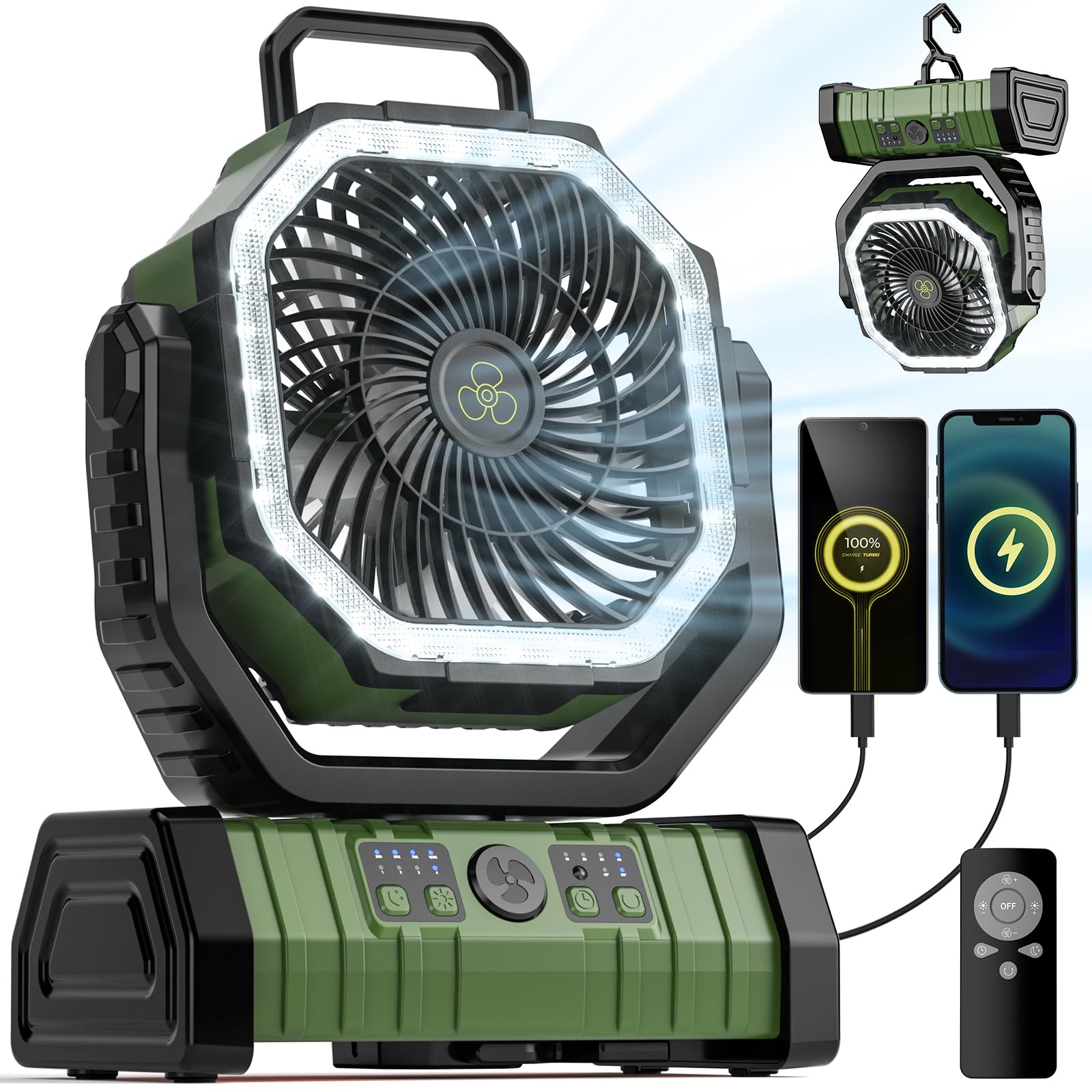 Renewable Energy Game - Ventilatore da campeggio Ventilatore alimentato a