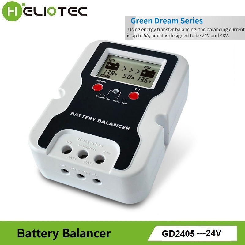 Battery Equalizer Balancer - HELIOTEC Equalizzatore di Batterie con Display