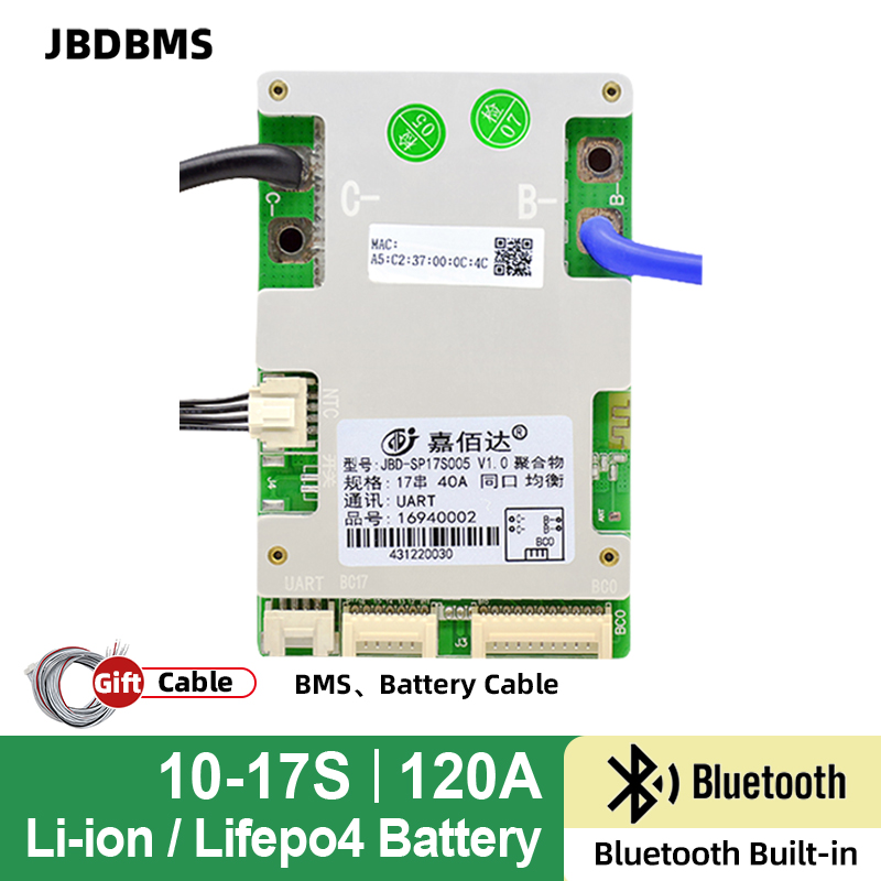 Smart Bms - JBD10-17S Smart BMS 120A 10S 12S