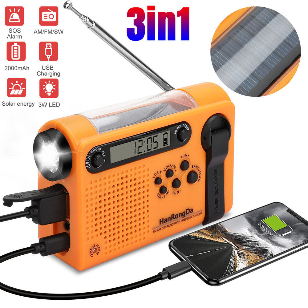 Renewable Energy Source - Radio di emergenza meteorologica AM/FM/SW Radio