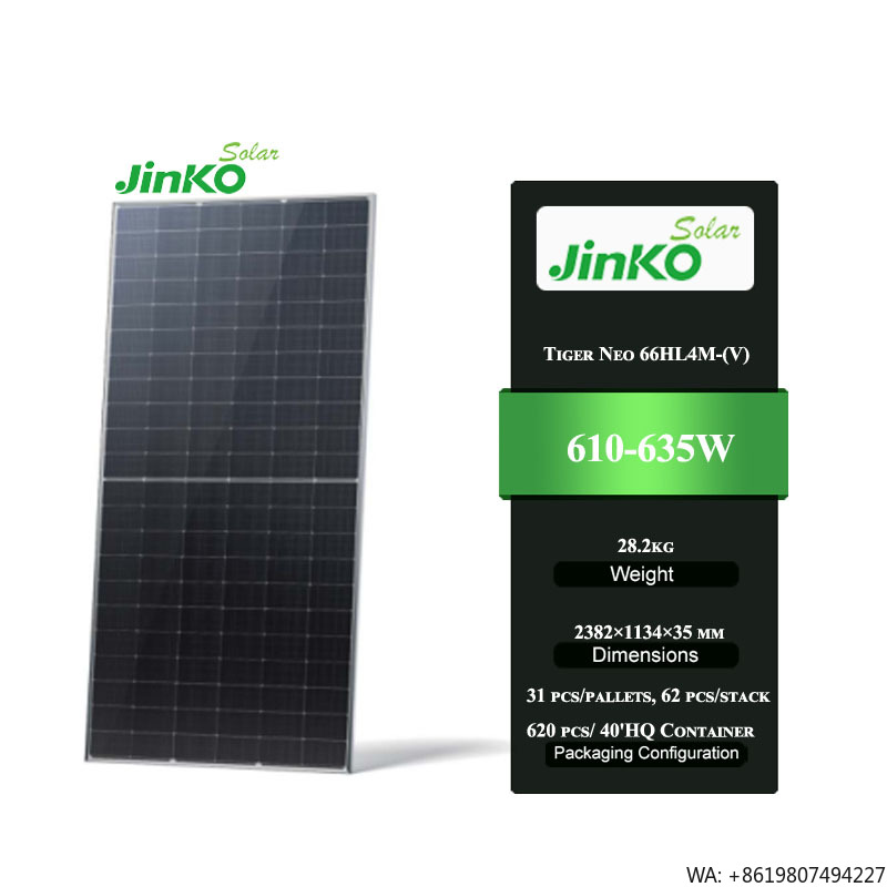 Jinko Solar Panel Tiger Neo - Pannello Solare Monofacciale Jinko Tiger Neo