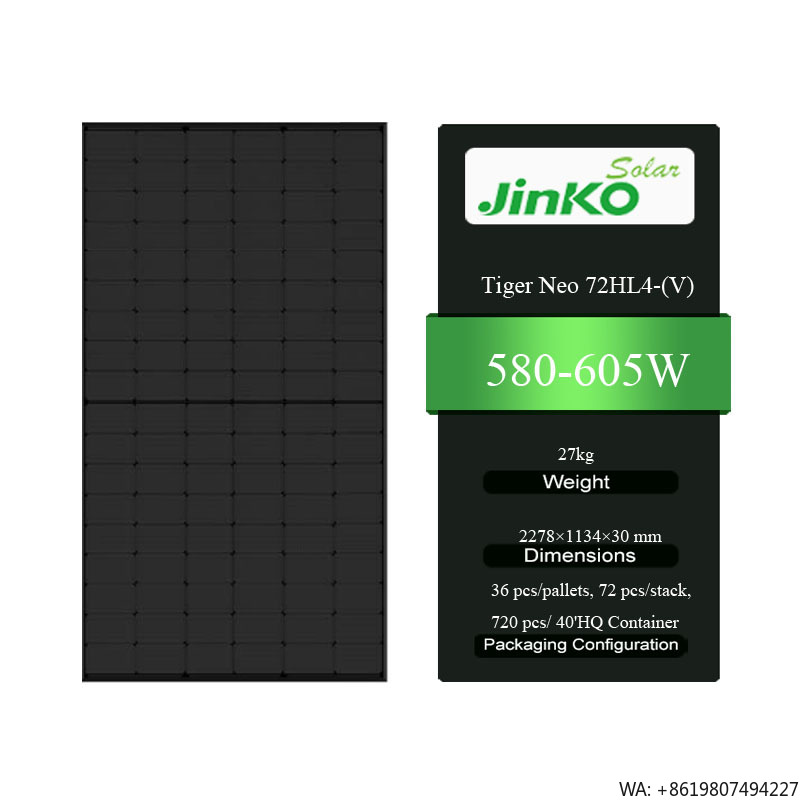 Jinko Solar Panel Tiger Neo - Pannello Solare Jinko Tiger Neo 72HL4-(V)