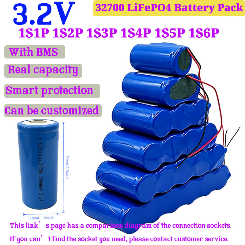 Renewable Energy Source - Pacco Batteria Ricaricabile LiFePO4 32700 +