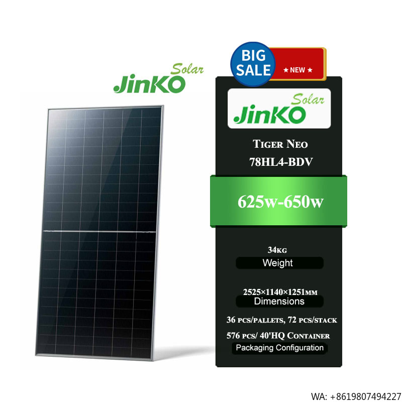Jinko Solar Panel Tiger Neo - Pannello Solare Bifacciale Jinko Tiger Neo