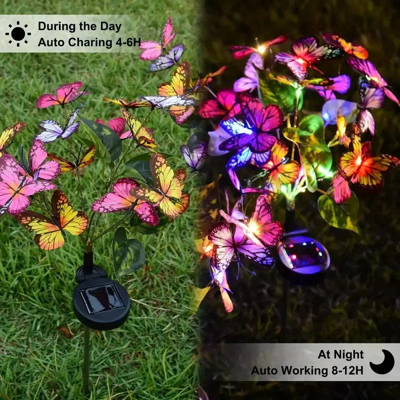 Luci da giardino a farfalla a  - Renewable Energy Solar recensione e prezzo