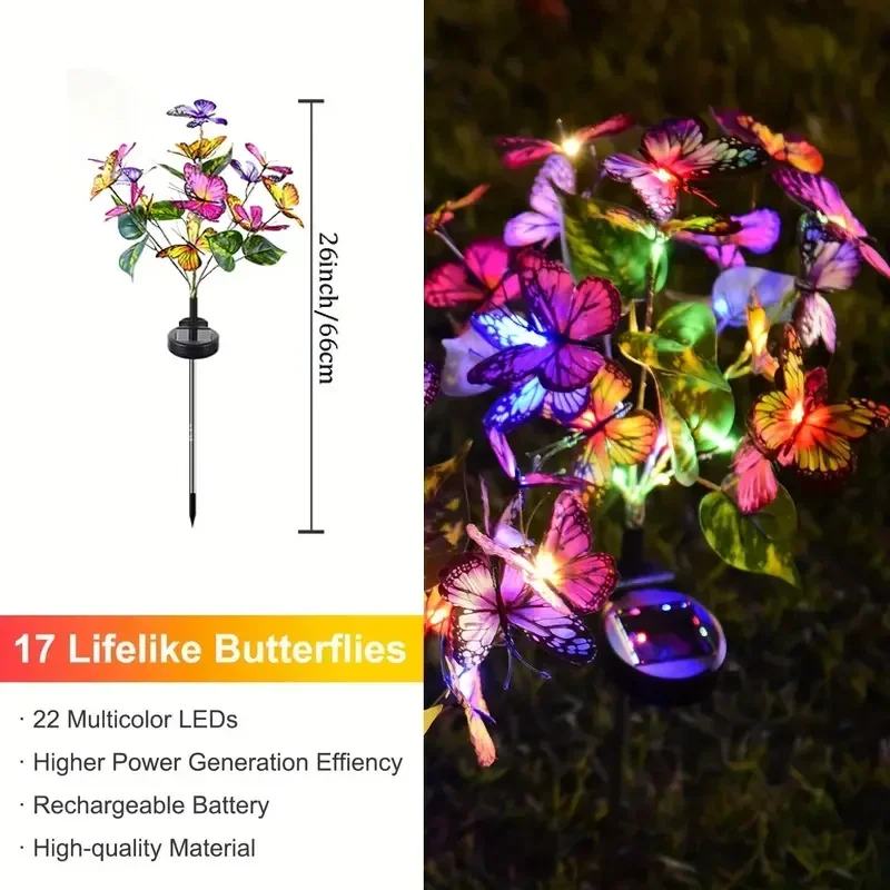 Luci da giardino a farfalla a  - Renewable Energy Solar recensione e prezzo