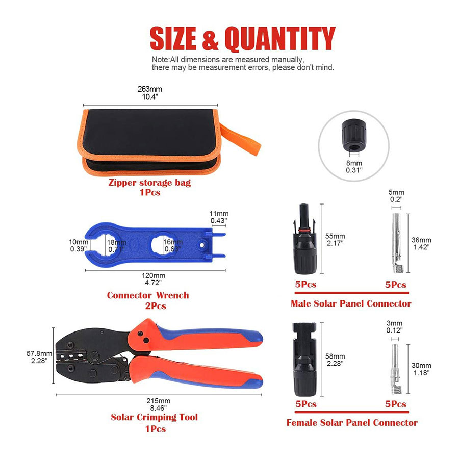 Strumenti di piegatura solari  - Mc4 Crimping Tool recensione e prezzo