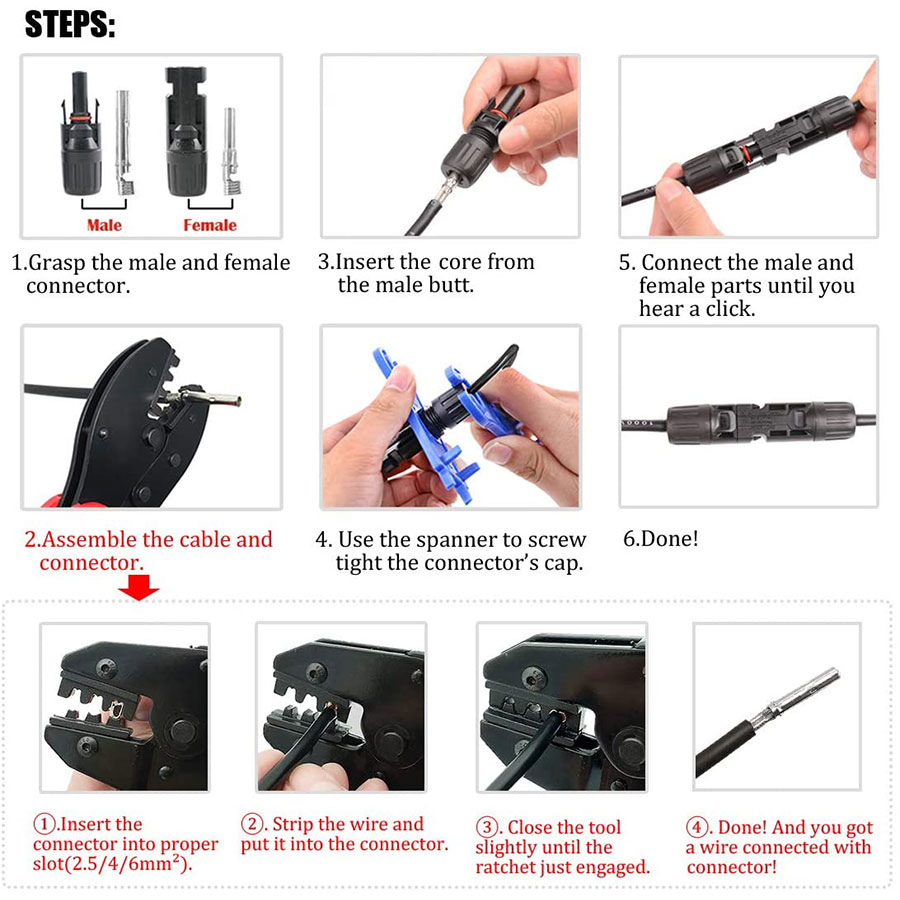 Strumenti di piegatura solari  - Mc4 Crimping Tool recensione e prezzo