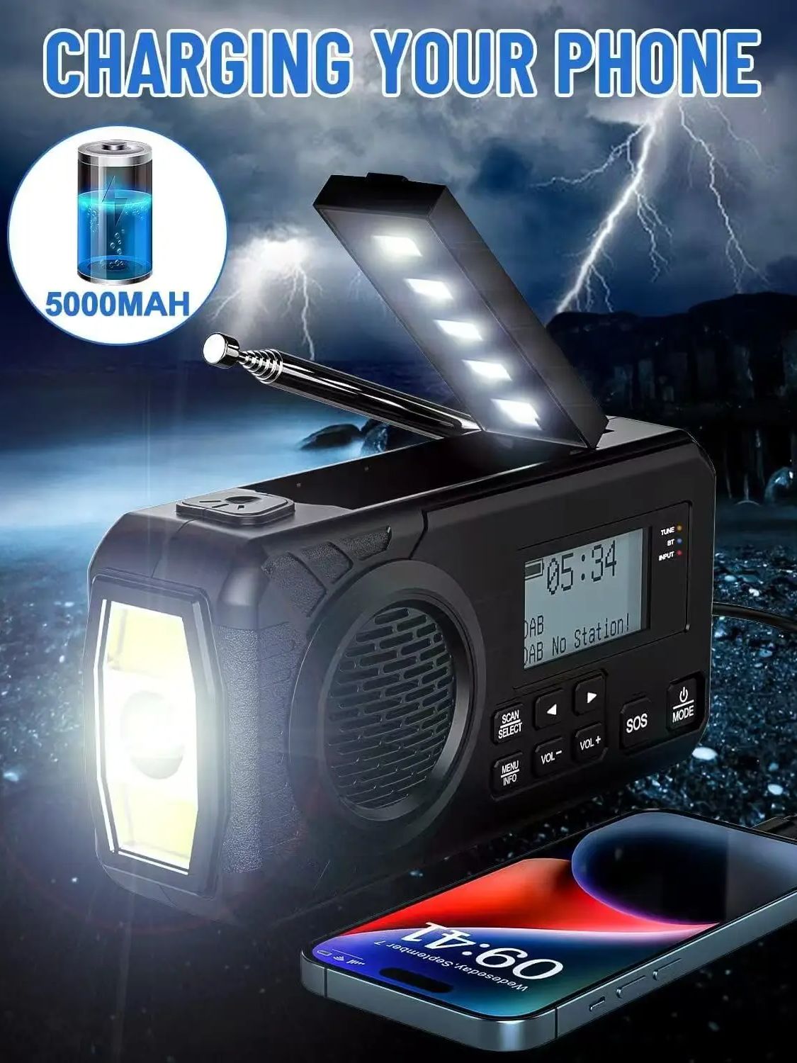 Radio digitale DAB/DAB+/FM con - Renewable Energy Source recensione e prezzo