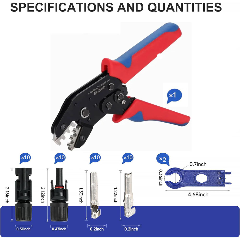 Pinza Crimpatrice SN2546B per  - Mc4 Crimping Tool recensione e prezzo